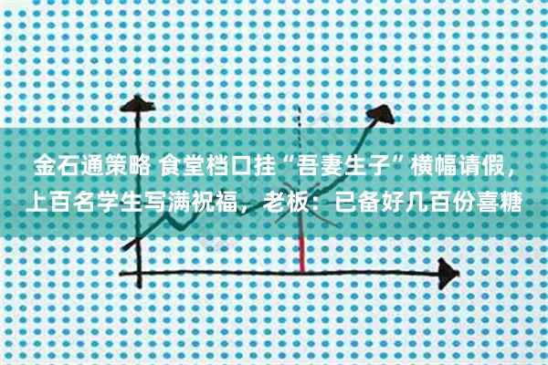 金石通策略 食堂档口挂“吾妻生子”横幅请假，上百名学生写满祝福，老板：已备好几百份喜糖
