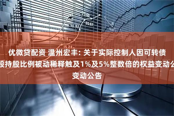 优微贷配资 温州宏丰: 关于实际控制人因可转债转股持股比例被动稀释触及1%及5%整数倍的权益变动公告