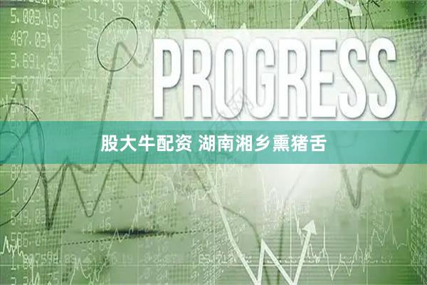 股大牛配资 湖南湘乡熏猪舌